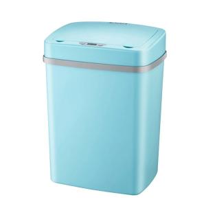 China CE Appoved Automatic Garbage Can 12L Blue Battery Operated Anti - Fingerprint factory