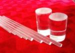 High Transparency Quartz Glass Light Guide Rod , Optical Solid Glass Rod Dia