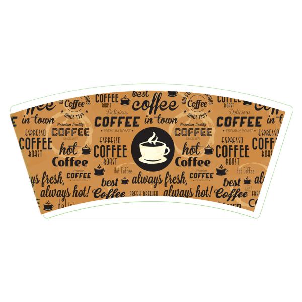 Paper Cup Fan PE Coated Paper for Hot and Cold Deverage 3oz-22oz Eco-Friendly