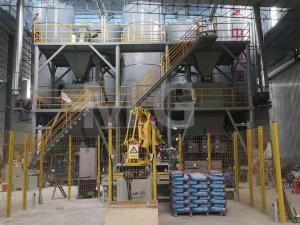 China 10-12T/H Dry Mortar Tile Grout Mixing Machine Full Automatic High Efficiency factory