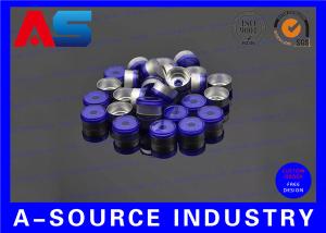 China 20mm Plastic Aluminum Lids Flip Off Cap Engraved Custom Logo With Vials Stoppers factory