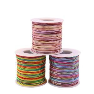 China 0.8mm Thick 72 Jade Thread Chinese Knot Silk Tassel Braided Bracelet Beading DIY Material factory