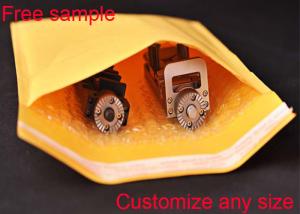 China Padded Courier Kraft Paper Bubble Mailers 2 Sealing Sides Logo Printing Envelopes factory