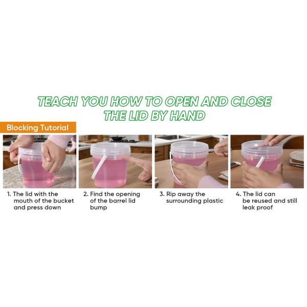 500ML/750ML/1000ML Plastic Cups Lids Wholesale Disposable Clear Plastic Drink Buckets Fruits Container Tubs For Drinks Foods