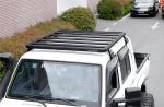 1400X1320mm Black Powder Coating Roof Rack for Toyota 4x4 Vehicle Exterior