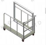 Process Solder Mask/Silk Screen Transport Trolley with 100kg Load Capacity from