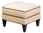 High End Cream Leisure Chair Ottoman Accent Two Arm Chaise Lounge