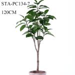 Low - Maintance Artificial Rubber Tree Evergreen Plant Modern Lifestyle