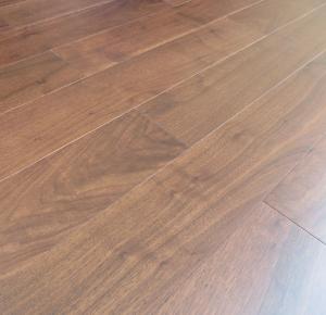 China premium AB grade American Black Walnut Engineered wood flooring with different stains factory