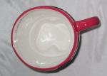 Hand Painted Santa Christmas Mugs , Santa Pants Mug Stoneware Dolomite