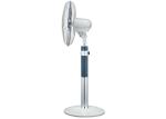 Indoor UK Plug Figure 8 Oscillating Fan Floor Stand Round Base Adjustable Height