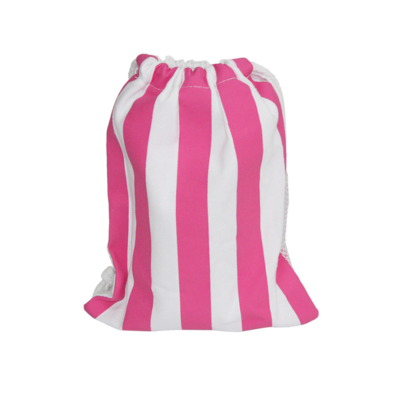 200gsm Suede Woman Printed Beach Towel Pink Striped Beach Towel