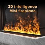 Remote Control Electric Fireplace Insert 3d Atomization Led Water Vapor