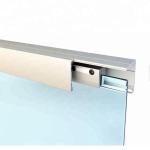 Hotel Sliding Barn Door Tempered Glass Stripe Frost Clear Insulated
