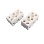 3 Ways 15A Ceramic Terminal Block resistant insulated Ceramic Wire Connection