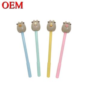 China Customized ABS Cute Cat Toy Pen Topper OEM 3D Figure Pencil Topper on sale