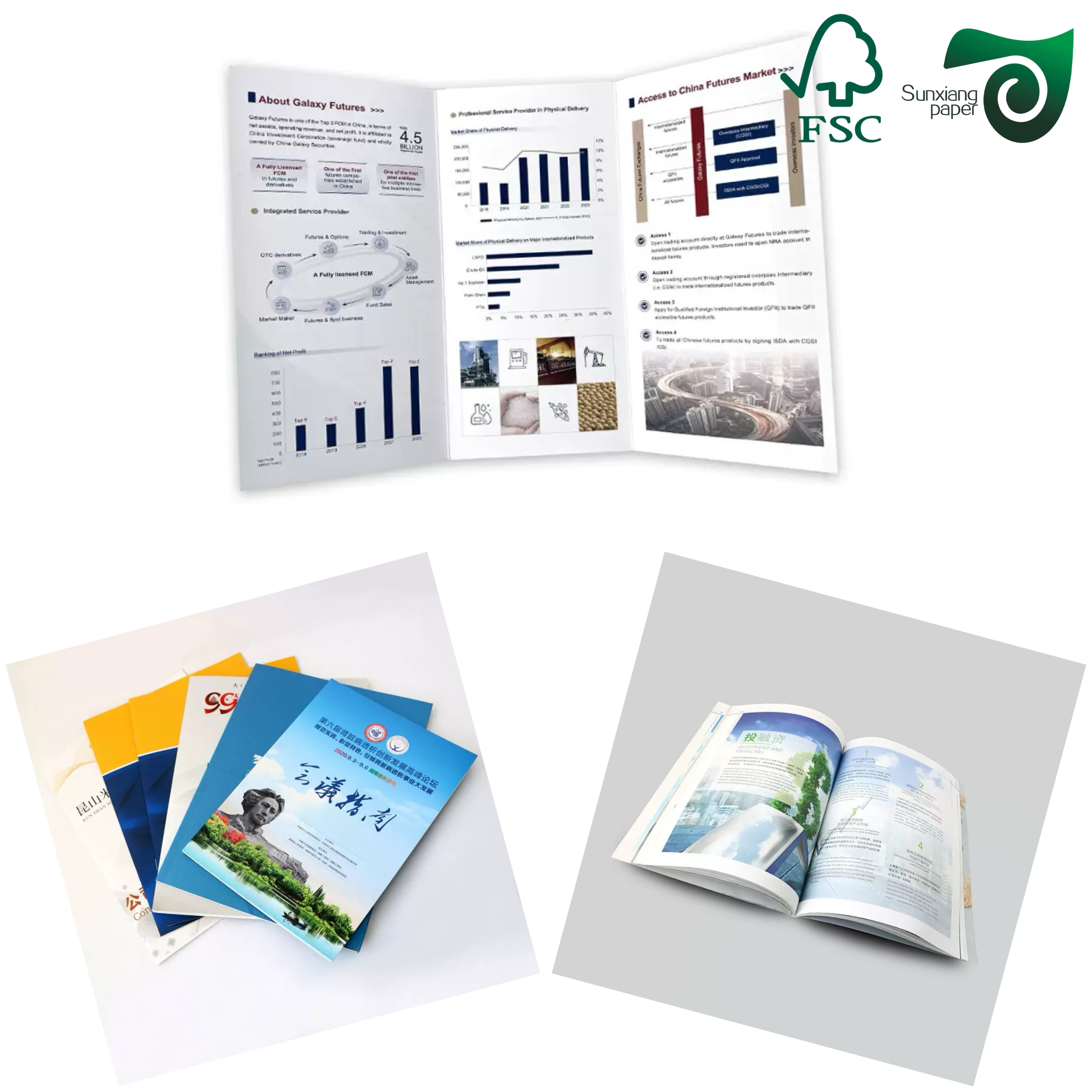 FSC 150gsm 170gsm Glossy Coated Paper Art Book With Good Printing