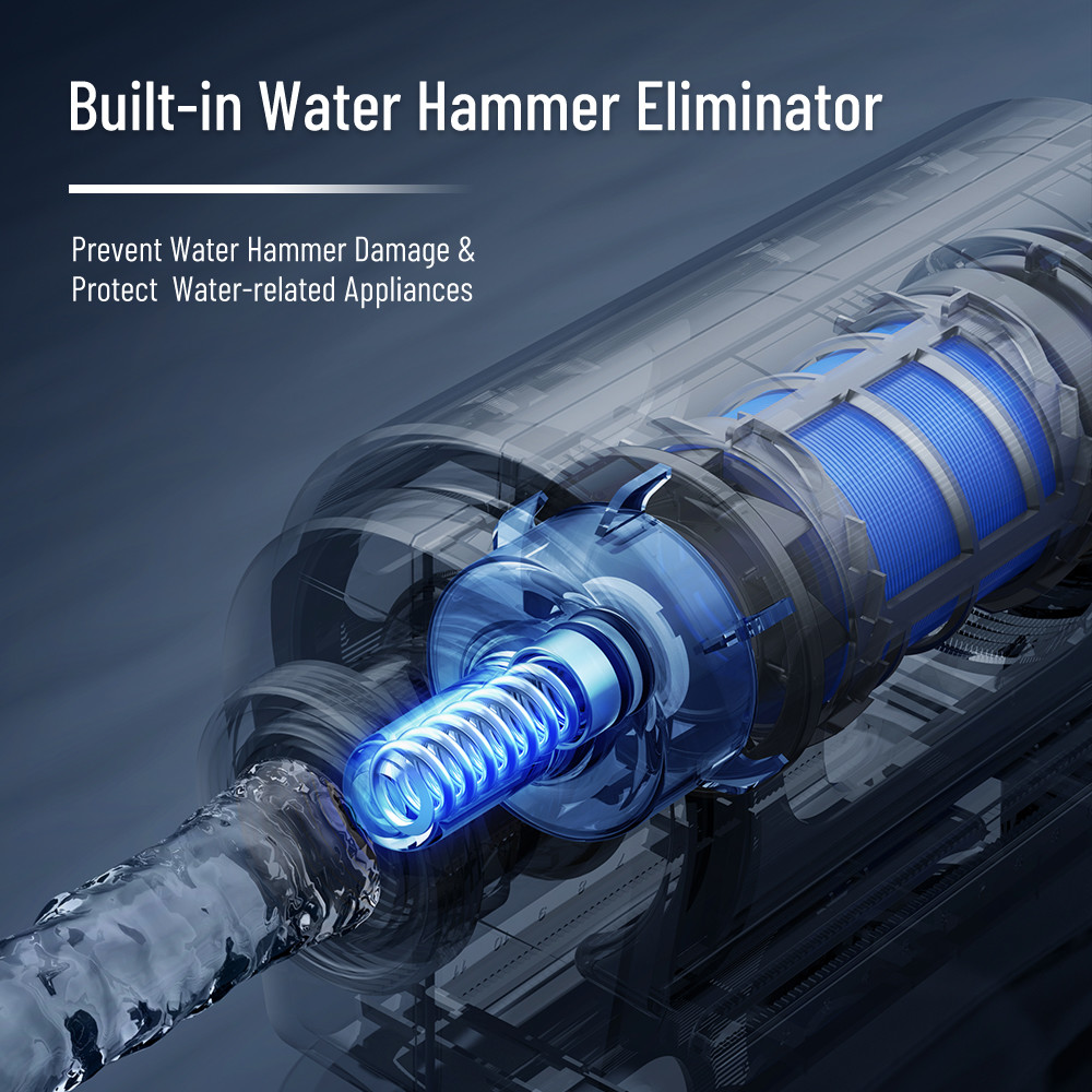 Auto Backwash Spin Down Sediment Filter Reusable Whole House Sediment Water Filter