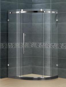 China Frameless 304 Stainless Glass Shower Doors 8 / 10 Glass SGCC Certification for Home / Hotel factory