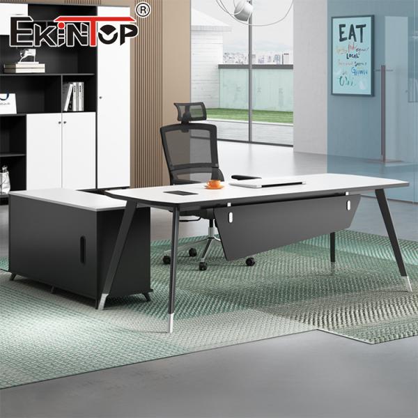 Modern Office Furniture Business Office Desk with Side Cabinet Desk Sets