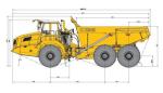 HIGH PERFORMANCE MINING OPERATION TRUCK, XDA45U ARTICULATED MINING DUMP TRUCK