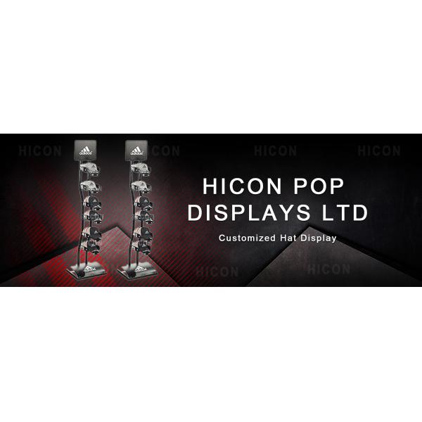 Movable Retail Display Fixture Metal Multiple Nice Hat Cap Display Racks