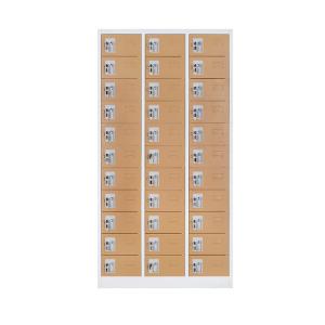 China Office Steel Filing Cabinet Storage Staff Mobile Phone Locker With 33 Doors factory