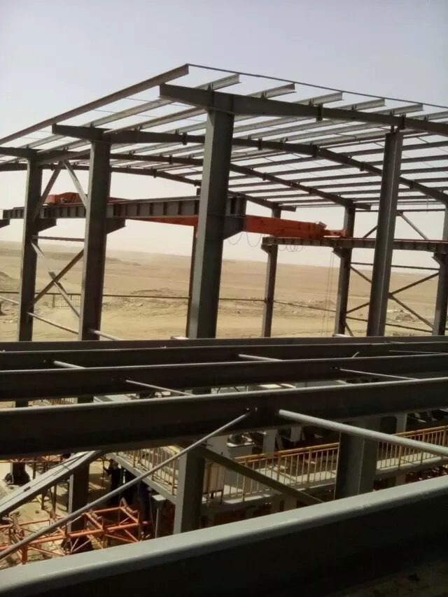 Environmental Friendly Prefabricated Light Structural Steel Structure Construction for Sale