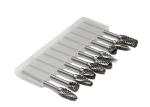 Single Cut Teeth 6mm Carbide Burr / Rough Grinding Non Ferrous Carbide Burr Set