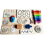 Baby Busy Board DIY Accessories Montessori Toys Kids Wood Chip Skill Training