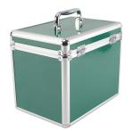 Green Acrylic Carrying Case For Accessories Aluminum Storage Box To Organize