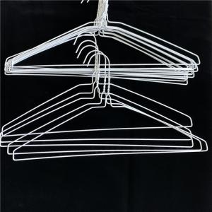 China Electrostatic Spraying Indoor Clothes Hanger , Adult / Kids Wire Hangers For Laundry Store factory