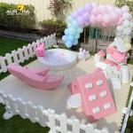 Soft Play Equipment Package Indoor Playground Rental Pink And White Kids Play
