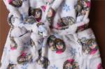 Cute Printed Childrens Towelling Bathrobe Soft Touch Bath Gown For Kids