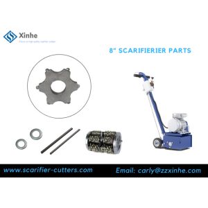 BMP-265 Concrete Scarifier 6 Tips TCT Carbide Flail Cutter