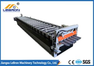 China Hydraulic Cut Glazed Tile Roll Forming Machine Full Automatic Servo Guiding Device factory