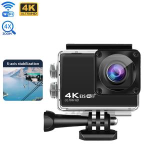 China 30m Waterproof Action Camera 4K 60fps With Touch Screen EIS 170 Degree Wide Angle factory
