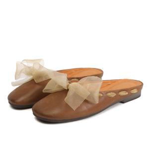 China S484 Elegant And Fashionable Women'S Sandals, Leather Sandals, Literary And Fresh, Baotou Slippers, Women'S Shoes Manufa factory