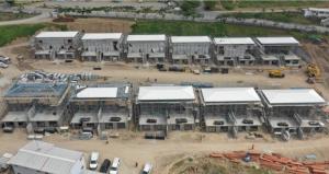 China AUNZ Standard Commercial Light Steel Frame Houses , Q235B Modular Home Steel Frame factory