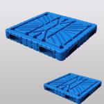 Industrial blowing moulding plastic storage pallets 48x48