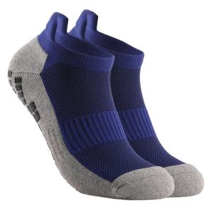 China Men's Sporty Padded Ankle Soccer Socks with Regular Style and Anti Slip Grip Bottom factory