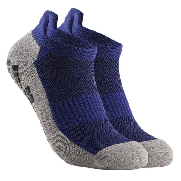Men's Sporty Padded Ankle Soccer Socks with Regular Style and Anti Slip Grip