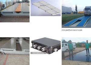 China 80 Ton Electronic Lorry Weighbridge LED Display Type Automatic Reset Force Transmission System factory