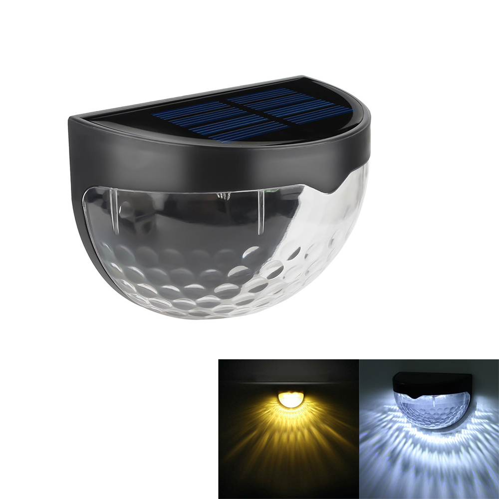 Good Price Waterproof LED Solar Wall Light 6 LEDs 6000k Light Sensor Outdoor Garden Lamp White