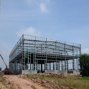 Custom Prefabricated Steel Structure Warehouse Q355B Material