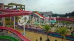 Stainless Steel Fastener FRP Spiral Water Slides For Giant Outdoor Water Park