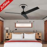 Bedroom 52 Inch Decorative Outdoor Ceiling Fan With 5 Speed Remote Control