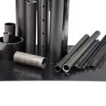 Carbon Fiber Tube Silver 25mm X 23mm X 1000mm Hollow Carbon Fiber Rods 3K Wrap