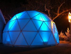 China Big Transparent Sphere Wedding Party Tent , White / Red / Yellow Event Dome Tent factory
