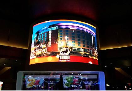 Waterproof Curved P10mm P16mm Led Screen Wall For Outdoor Advertising Commercial